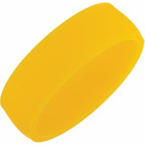 Yellow Silicone 7 Mm Dome Comfort Fit Band