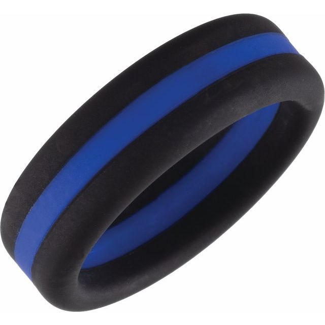 Silicone Round Standard Dome Comfort-Fit Half Band