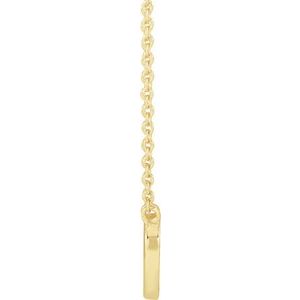 14K Yellow Gold 9.18 X 8.9 Mm 18 In Polished Heart Necklace