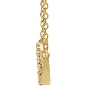 14K Yellow Gold Round 1Mm G-H I1 Natural Diamond Accented Multiple Intersecting Circle Necklace, Length: 18 In