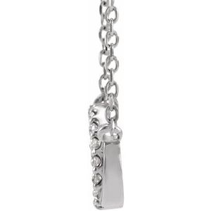 14K White Gold Round 1Mm G-H I1 Natural Diamond Accented Multiple Intersecting Circle Necklace, Length: 18 In