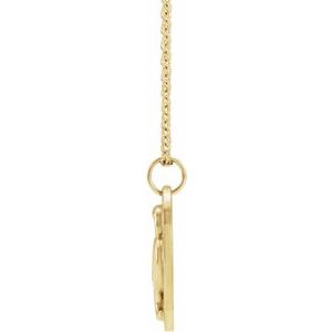 14K Yellow Gold  Oval Snake Necklace, Length: 18 In