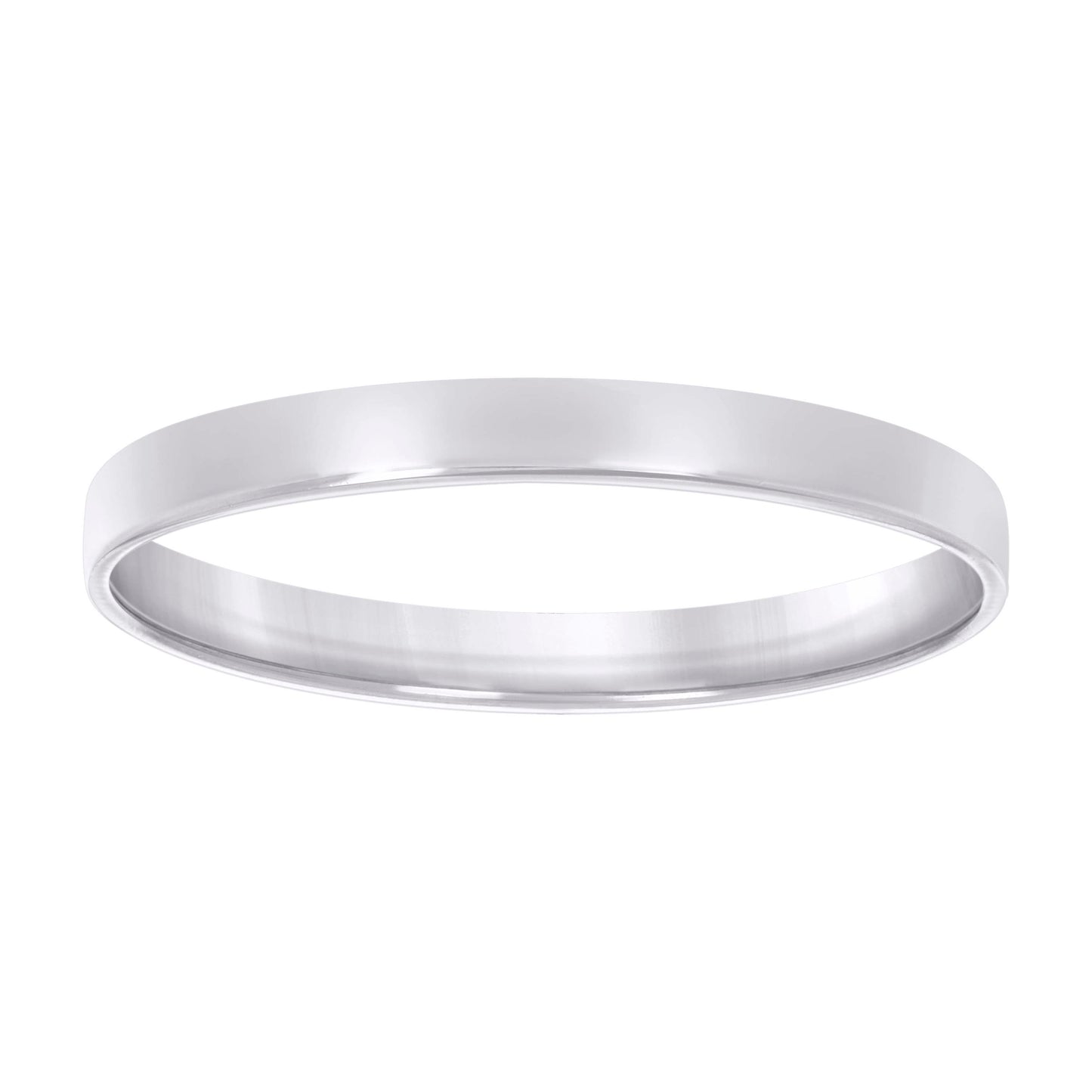 Sterling Silver Rhodium Plated Womens Comfort Fit Bridal Anniversary Engagement Wedding Band Ring