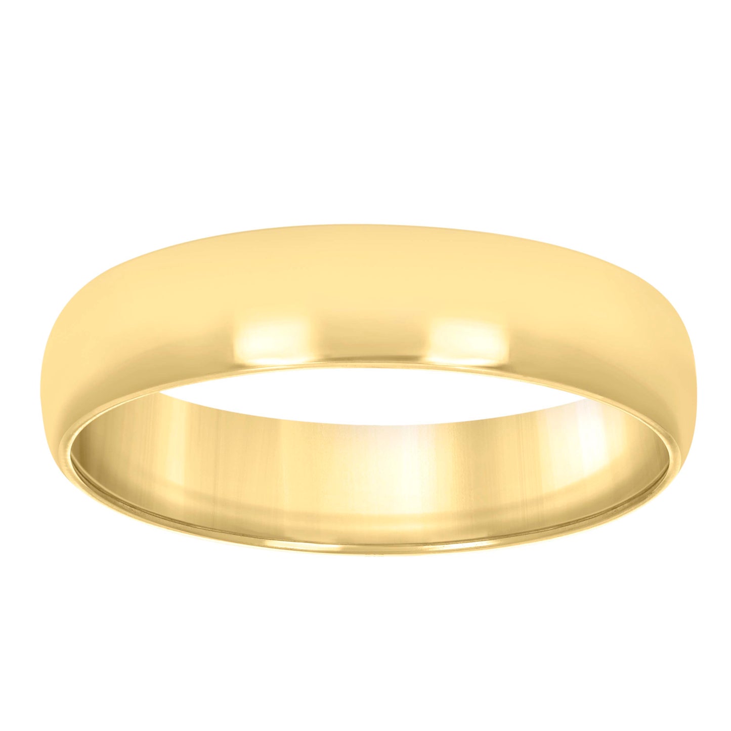 Sterling Silver Yellow-Tone Women's Comfort Fit Bridal Anniversary Engagement Wedding Band Ring