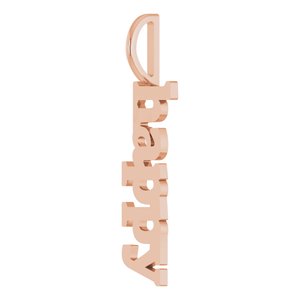 14K Rose Gold Happy Pendant