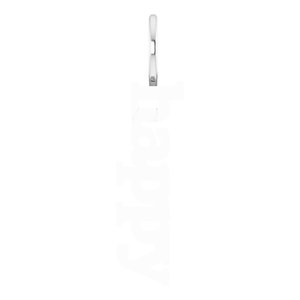 14K White Gold Happy Pendant