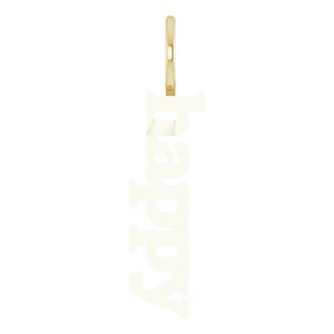 14K Yellow Gold Happy Pendant