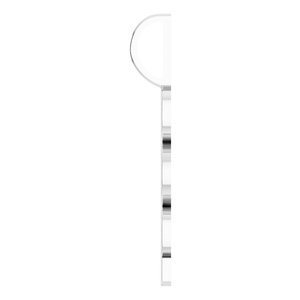Sterling Silver Polished Vertical Pendant