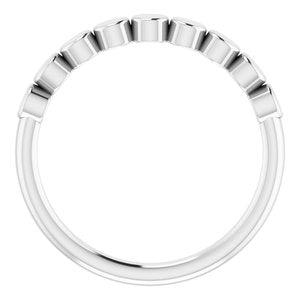 Sterling Silver Polished Stackable Geometric Ring Size 7