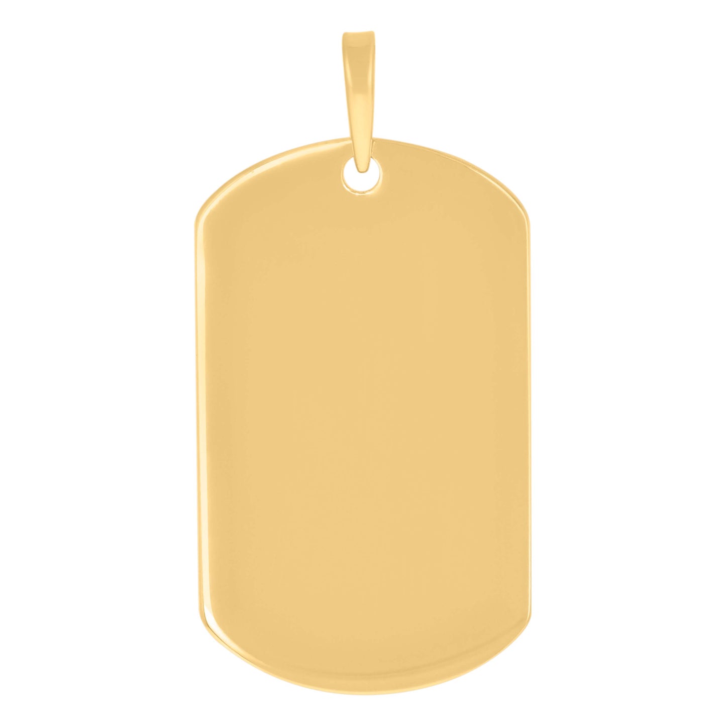 Sterling Silver Mens Dog Tag Engraveable Charm Pendant