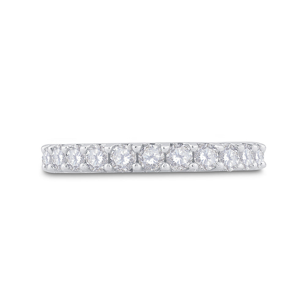 14K Yellow Or White Gold  Womens Round Diamond Wedding Anniversary Band 1 Cttw, Womens Size: 5-10