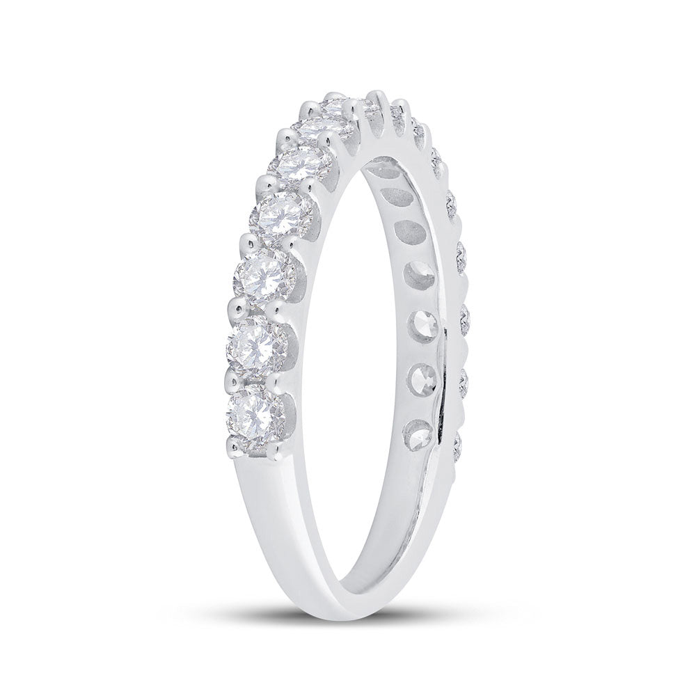 14K Yellow Or White Gold  Womens Round Diamond Wedding Anniversary Band 1 Cttw, Womens Size: 5-10