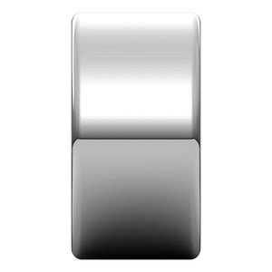 Platinum Round-Edge Comfort-Fit Flat Band