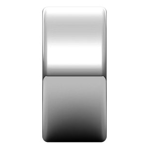Platinum Round-Edge Comfort-Fit Flat Band