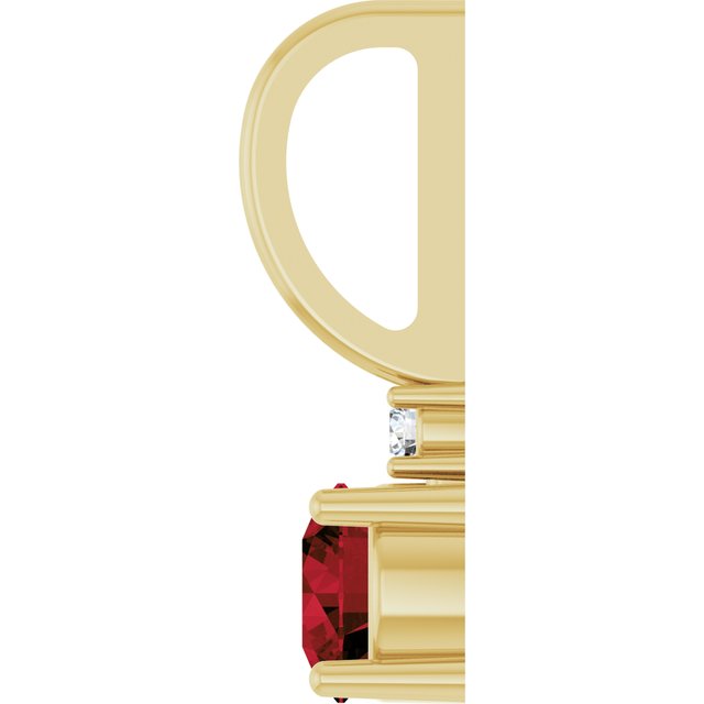 14K Yellow Or White Or Rose Gold Round 4Mm I1, G-H Polished  .015 Ct Natural Diamond Charm/Pendant