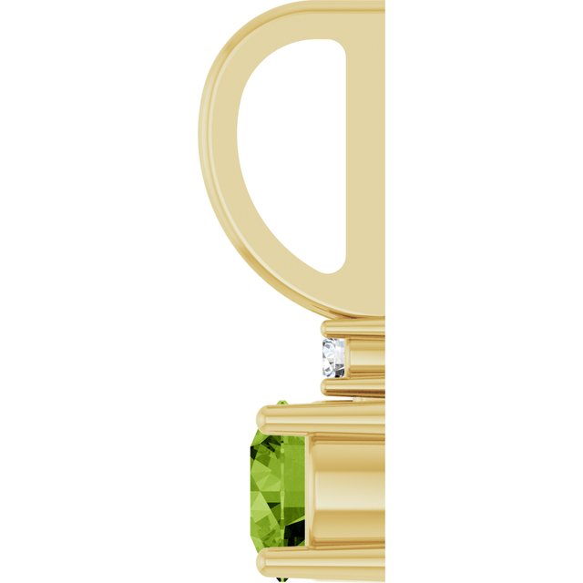14K Yellow Or White Or Rose Gold Round 4Mm I1, G-H Polished  .015 Ct Natural Diamond Charm/Pendant