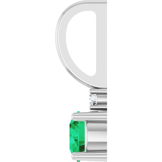 14K Yellow Or White Gold Round 4Mm I1, G-H Polished  .015 Ct Natural Diamond Charm/Pendant