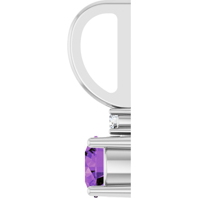 14K Yellow Or White Or Rose Gold Round 4Mm I1, G-H Polished  .015 Ct Natural Diamond Charm/Pendant