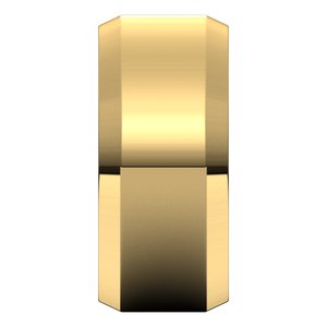 18K Yellow Or White Or Rose Gold Lightweight Beveled-Edge Flat Band