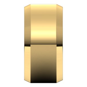 18K Yellow Or White Or Rose Gold Lightweight Beveled-Edge Flat Band