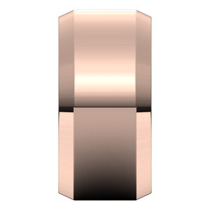 18K Yellow Or White Or Rose Gold Lightweight Beveled-Edge Flat Band