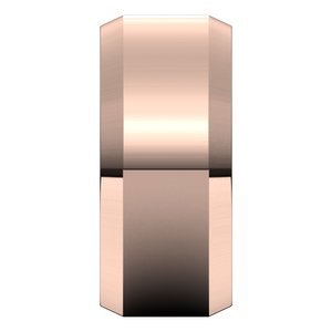 18K Yellow Or White Or Rose Gold Lightweight Beveled-Edge Comfort-Fit Flat Band
