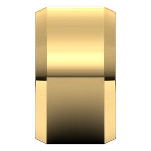 18K Yellow Or White Or Rose Gold Lightweight Beveled-Edge Comfort-Fit Flat Band
