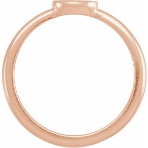 14K Rose Gold 7 Mama Polished "Mama" Family Ring Size 7
