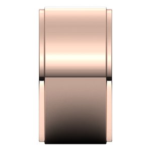 18K Yellow Or White Or Rose Gold Stepped-Edge Comfort-Fit Flat Band
