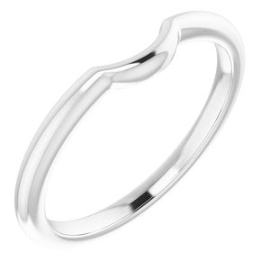 14K White Gold Polished Matching Band Size 7