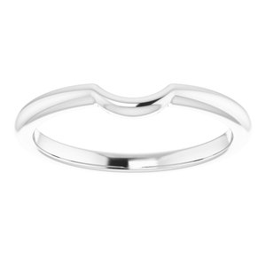 14K White Gold Polished Matching Band Size 7