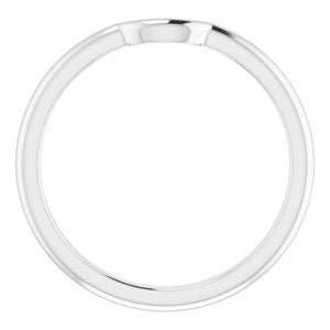 14K White Gold Polished Matching Band Size 7