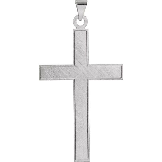Sterling Silver 18 X 12 Mm Polished Cross Pendant
