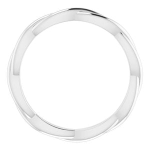 Continuum Sterling Silver 2.2 mm Woven-Design Band