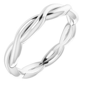 Continuum Sterling Silver 2.2 mm Woven-Design Band
