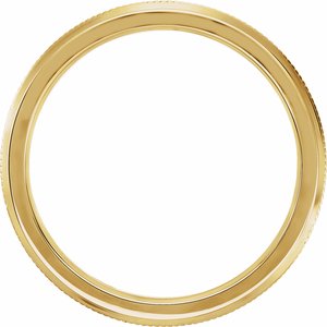14K Yellow Gold 2.5 Mm Polished Knife Edge Band Size 8