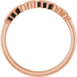 14K Rose Gold Polished Mama Ring Size 7