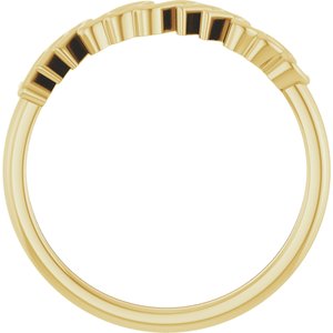 14K Yellow Gold Polished Mama Ring Size 7