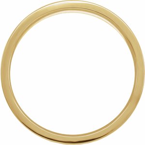 14K Yellow Gold 6 Mm Polished Mens Geometric Band Size 8