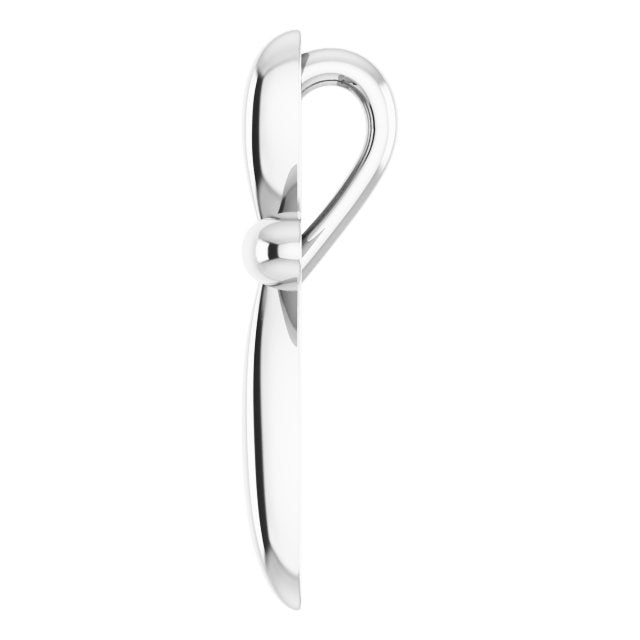 Sterling Silver 17 X 13.01 Mm Polished Cross Pendant