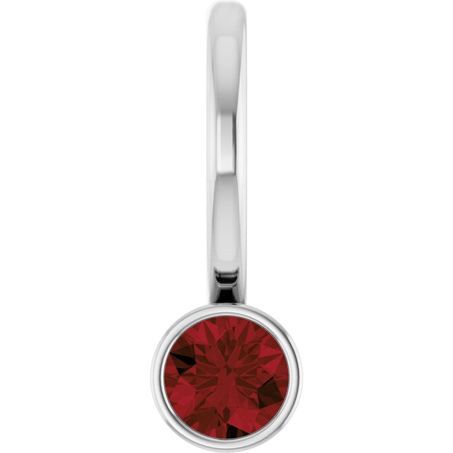 14K Yellow Gold Or Sterling Silver Round 3Mm I1, G-H Polished Natural Gemstone Charm/Pendant