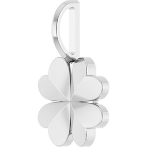 14K White Gold 17.48 X 10.74 Mm Polished Four Leaf Clover Pendant