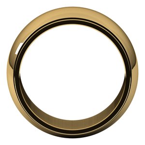 14K Yellow Or White Or Rose Gold Milgrain Stepped-Edge Half Round Band