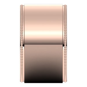 18K Yellow Or White Or Rose Gold Milgrain Standard Fit Flat Band