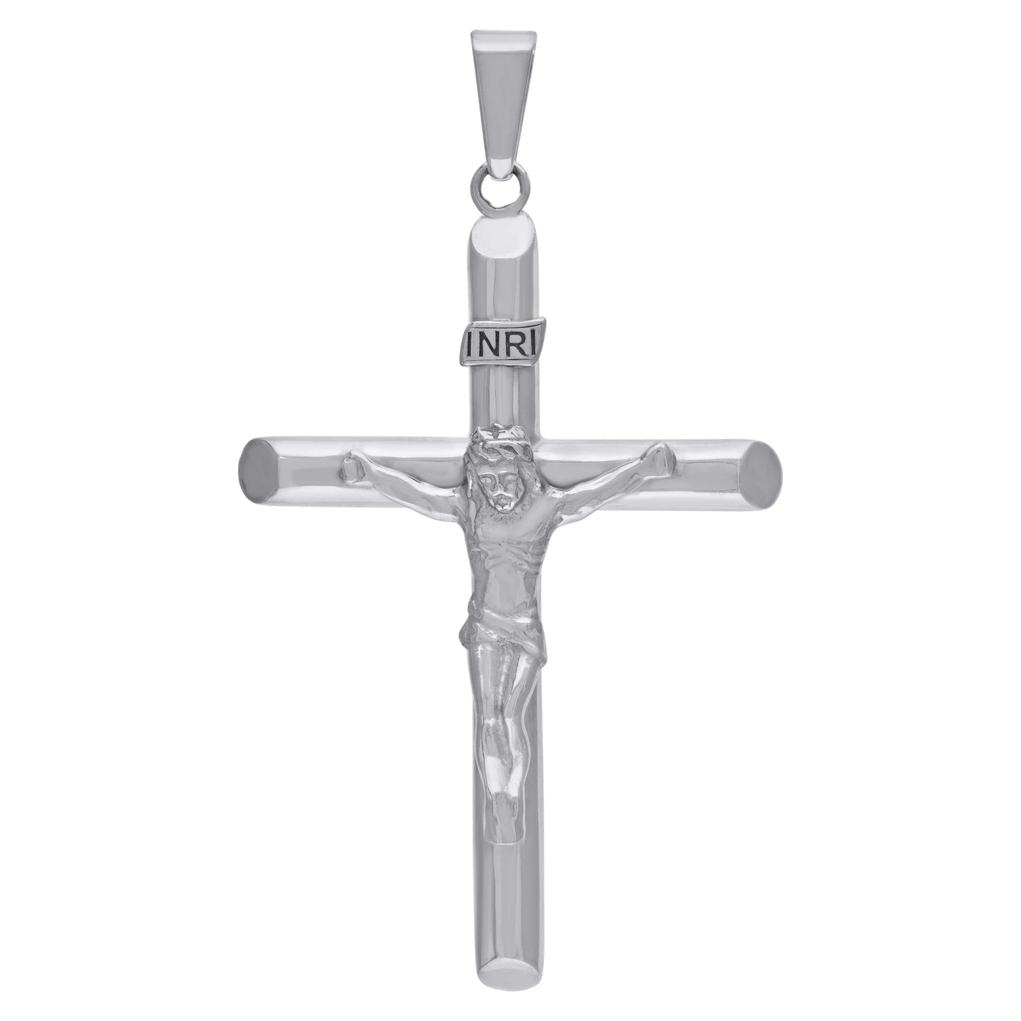 Sterling Silver Unisex Religious Crucifix Charm Pendant