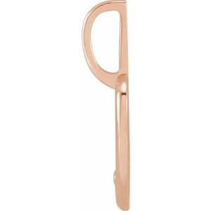 14K Rose Gold Round 1.7 Mm G-H I1 .02 Ct Natural Diamond Heart Charm Pendant