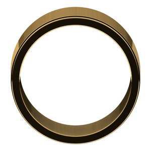 14K Yellow Or White Or Rose Gold Milgrain Stepped-Edge Flat Band