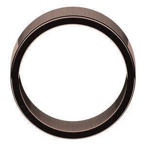 14K Yellow Or White Or Rose Gold Milgrain Stepped-Edge Flat Band