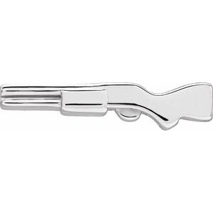 Sterling Silver 12 X 2.72 Mm Each Friction Back Included Polished Shotgun Rifle Earring