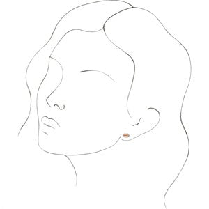 Sterling Silver 8 X 3.92 Mm Pair Friction Backs Included Polished Metal Lips Stud Earrings